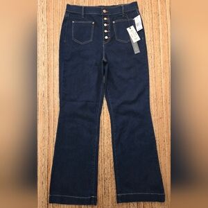 Nanette Lapore Jolie Super High Rise Flare Style Size 10 Womens Jeans